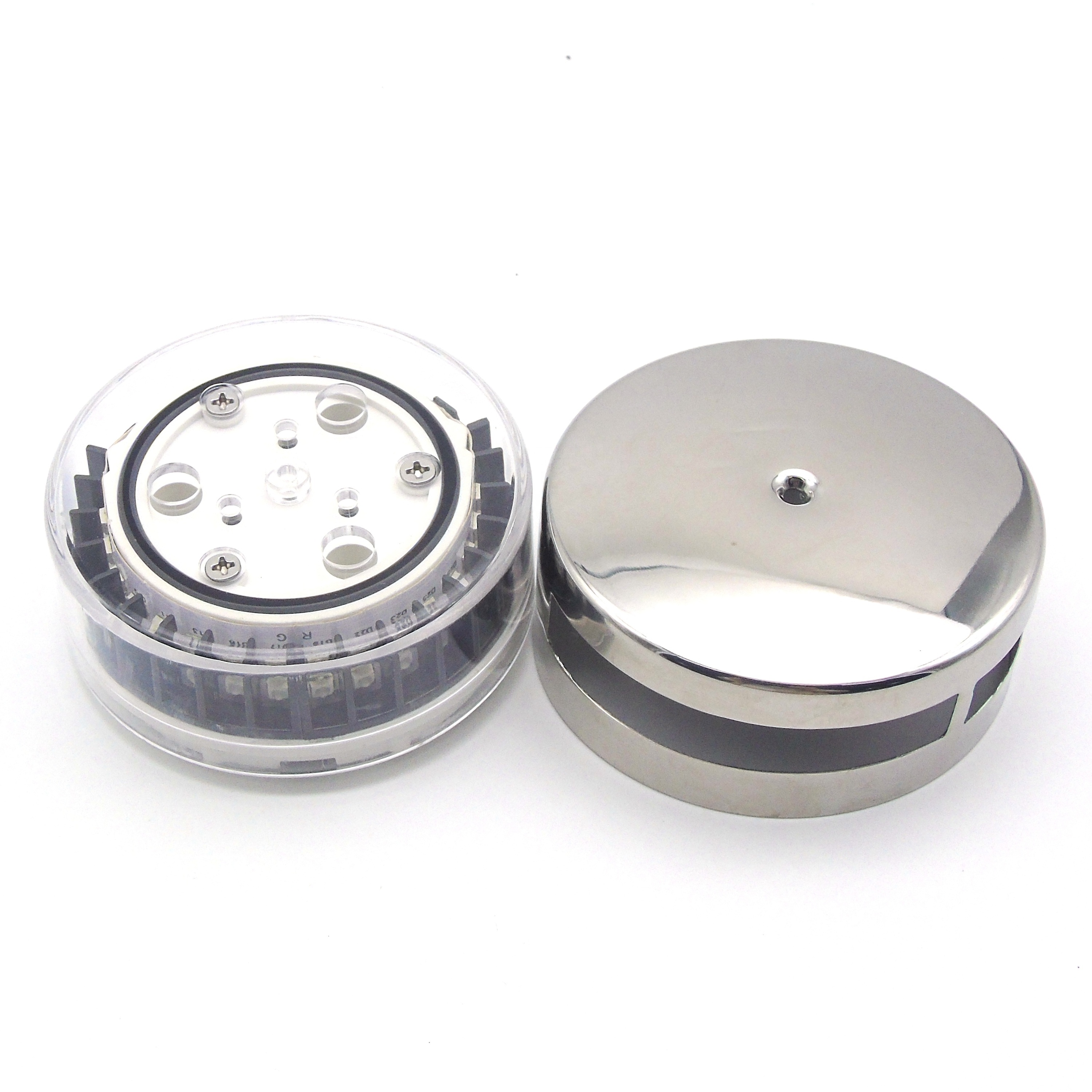 Pool Lights Set Waterproof Battery Operated Dimmable Warm White Remote Control IP67 ABS