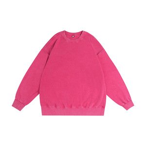 H5593 Fabricant de vêtements pour hommes, vente en gros, sweats-shirts personnalisés 350 g/m² 100 % coton, effet vintage, pour femmes et hommes - Product Image 6