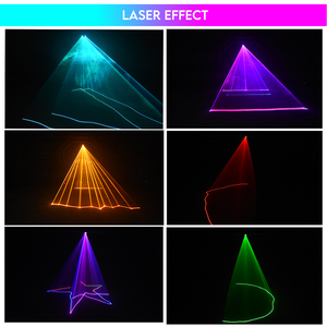 TIITEE Control inalámbrico 3W RGB Full Color Disco Dj Laser Stage Lighting Animación Laser <span class=keywords><strong>Show</strong></span> 10W Luz láser con Bluetooth - Product Image 2