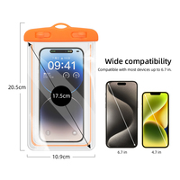 ORPHIE Nouvelle Pochette Étanche Universelle en PVC Lumineuse pour Téléphone Tactile – Sacoche Transparente pour iPhone Samsung