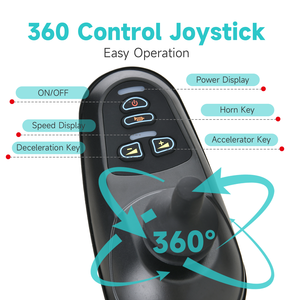 Fauteuil roulant électrique pliable léger et portable à commande à distance en acier carbone - Product Image 2