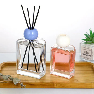 Nhà Máy Pricetransparent Hương Khuếch Tán Chai 100Ml 120Ml 180Ml <span class=keywords><strong>200Ml</strong></span> Glass <span class=keywords><strong>Reed</strong></span> Khuếch Tán Chai Với Bóng Mũ - Product Image 2