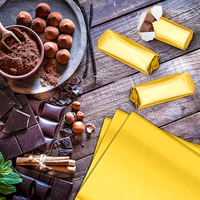 Papel de Aluminio para Envolver Chocolate, Envoltorio de Aluminio Flexible en Rollo para Regalos y Empaque de Chocolate