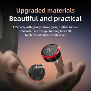 Adaptador Inalámbrico 2 en 1 para CarPlay y Android Auto, Dongle en Forma de Disco USB-A/USB-C, Plug & Play, Universal, Rojo, 1 Año de Garantía - Product Image 4