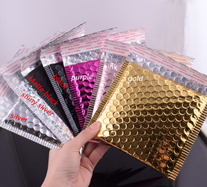Custom Print Logo Metallic Aluminum Film Poly <strong>Bubble</strong> Mailing Bag Self Sealing Thick Laser Holographic Envelope <strong>Bubble</strong> <strong>Mailer</strong> - Product Image 3