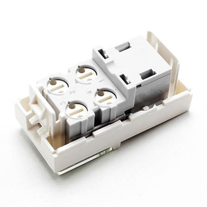 78730 Ổ Cắm Điện Thoại Khảm <span class=keywords><strong>RJ11</strong></span> <span class=keywords><strong>CAT3</strong></span> 4 Địa Chỉ Liên Lạc 1 Mô-đun 22.5*45Mm Cổng Duy Nhất Trắng Pháp Loại <span class=keywords><strong>Keystone</strong></span> <span class=keywords><strong>jack</strong></span> Quay Toolless - Product Image 3