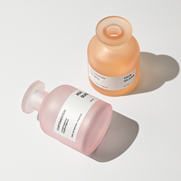 Bouteille diffuseur en verre dépoli de luxe, forme ventrue, 50ml 100ml 125ml 150ml 200ml 250ml 500ml, vide, pour diffuseur à bâtonnets, avec logo OEM