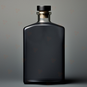 Nouvelle conception d'usine Jingbo Bouteille en verre sérigraphiée enduite <span class=keywords><strong>noire</strong></span> en forme pour Spiritueux Tequila <span class=keywords><strong>Gin</strong></span> - Product Image 6