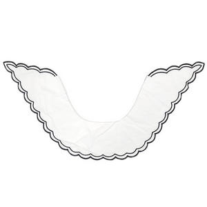 <span class=keywords><strong>Base</strong></span> de tela de punto, cuello falso bordado, cuello de pecho de PVC de doble capa grueso con ribete de encaje DIY - Product Image 2