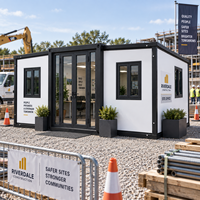 Bureau de chantier, maison modulaire de 20 pieds, maison préfabriquée modulaire pour une planification de projet flexible