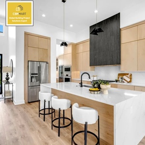 CBMmart Mobili da Cucina Personalizzati, Design Moderno per Cucine Piccole, Armadi in Compensato con Finitura in Melamina, Piano di Lavoro Sospeso - Product Image 1