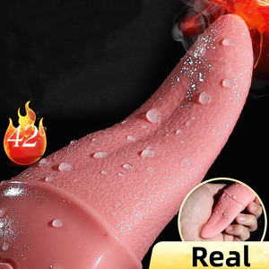 USB充電大人リアル舌ローズバイブレータープッシーGスポットクリトリスマッサージセックスおもちゃ女性用 - Product Image 5