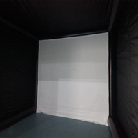 Simulateur de golf gonflable personnalisé Cage d'entraînement Tente Simulateur de golf Enceinte avec écran de projection