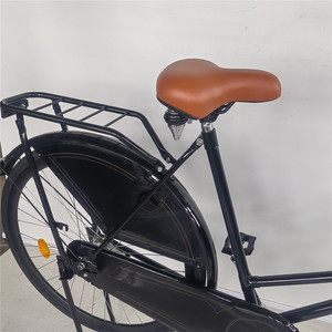 Vélo de ville classique à une vitesse, <span class=keywords><strong>28</strong></span> <span class=keywords><strong>pouces</strong></span>, style hollandais vintage, vélo à cadre bas pour femmes et hommes, vélo urbain rétro avec porte-bagages arrière - Product Image 3