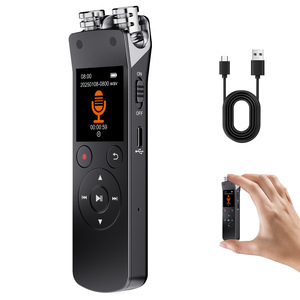 Digital Voice Recorder 125x35x20mm 16GB 32GB 64GB 128GB WAV Format USB 3.0 Interface Noise Reduction For Meeting Lecture - Product Image 1