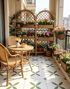 กระเบื้องปูพื้นพอร์ซเลนเต็มแผ่นขนาด 300x300 มม. ดีไซน์แบบชนบท ผิวด้าน สีขาวเขียวอ่อน ความสดใสสูง ไม่ทำให้ห้องดูน่าเบื่อ - Product Image 4