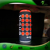 Bouteille LED gonflable personnalisée, modèle gonflable publicitaire durable pour la promotion de la marque