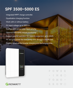 <span class=keywords><strong>Growatt</strong></span> spf <span class=keywords><strong>3500</strong></span> <span class=keywords><strong>es</strong></span> 5000 <span class=keywords><strong>Es</strong></span> 3/3.5/5Kw 48v Onduleur hors réseau monophasé sans batterie - Product Image 2