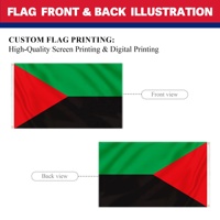 Drapeau de la Martinique personnalisé en gros, 3x5 pieds, imprimé numériquement, pour affichage extérieur, durable, en polyester 100D, drapeau du territoire