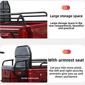 Petit moderne 2 places batterie pliante électrique 3 roues passager 2 personnes cargo <span class=keywords><strong>tricycle</strong></span> électrique - Product Image 5