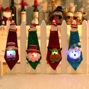 Decoraciones navideñas, pequeños regalos para adultos y niños, pequeños regalos creativos, corbatas con lentejuelas - Product Image 2