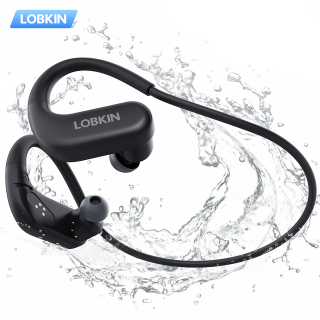 Waterproof Earbuds IPX8 Wireless In-Ear Headphones for Swimming Underwater Sports for 5.4 LED Indicator 10 Hours Playtime