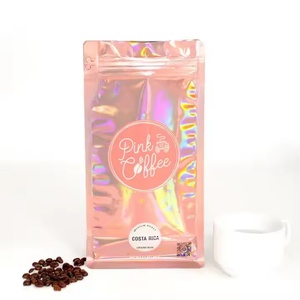 Bolsas Planas de Fondo Plano de Plástico y Aluminio con Tacto Suave de 250G para Café, Dulces y Regalos, con Válvula y Cierre (Resistentes al Agua) - Product Image 4