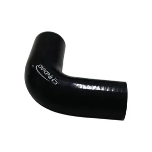 Selang udara silikon industri bentuk L hitam 19mm 90 derajat tabung karet selang siku untuk mobil
