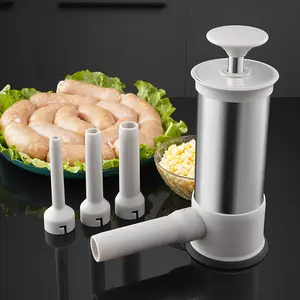 Macchina per salsicce manuale di qualità alimentare più venduta da cucina insaccatrice per salsicce riempitrice per carne Hot Dog Maker