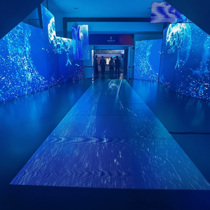 Pista de baile LED interactiva Azulejos de alto grado de protección Fundición a presión Aluminio Interior/Exterior Garantía de 2 años Tiendas minoristas - Product Image 1