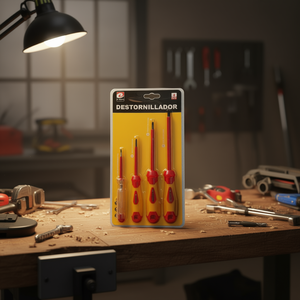 Set di cacciaviti 4 pezzi, kit di attrezzi professionali in metallo per riparazioni domestiche - Product Image 3