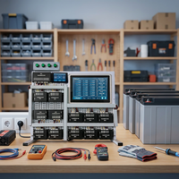 EC Smart BMS Haute Tension 48S 96S 240V 384V 500A 1000A BMS à Courant Élevé pour Système de Stockage d'Énergie Solaire Commercial