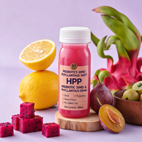 Bouteille vide en PET de 100 ml (3,4 oz) pour shot de gingembre, jus de fruits, jus de prune, avec bouchon inviolable, de qualité alimentaire, sans BPA, légère, HPP