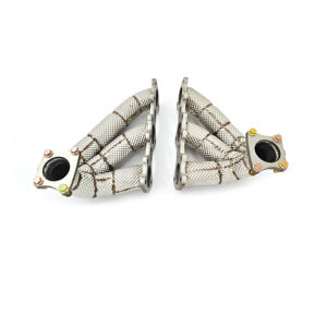 Collecteurs d'échappement sportifs CSZ Porsche 911 992 Turbo/Turbo S 3.8TT avec bouclier thermique pour compétition - Product Image 1