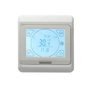 16A触摸屏每周可编程恒温器电动地板采暖恒温器温度控制器