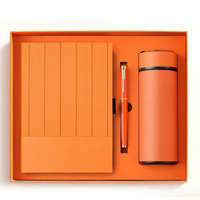 Coffrets Cadeaux d'Entreprise de Luxe Personnalisés avec Logo - Carnet en Cuir, Stylo, Bouteille et Boîte Cadeau - Ensemble Vert pour Bureau Professionnel