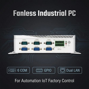 Mini PC industriel <span class=keywords><strong>Intel</strong></span> <span class=keywords><strong>Core</strong></span> <span class=keywords><strong>I3</strong></span> <span class=keywords><strong>6157U</strong></span>/7100U, 6 ports COM (RS232/RS485), GPIO, double LAN, sans ventilateur, automatisation embarquée, en stock - Product Image 1