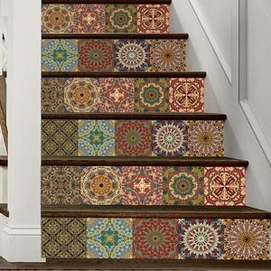 Autocollant d'escalier en marbre peintures murales d'escalier décor rayures peler et coller contremarches d'escalier autocollants bricolage décorations pour la maison - Product Image 1