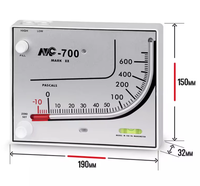 MC -700 Red Oil Pressure Meters Multi-range Clean Room Civil Defense Broiler Chicken Dedicated