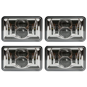 Accessori Auto all'Ingrosso per Jeep, Faro H4 Fuoristrada, Faro LED Quadrato 4x6 Pollici per Auto e Camion - Product Image 5