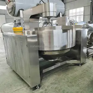 Automatic Industrial Cooking Pot With Mixer Food Mixing Machine For Hot Chili Sauce Fruit Jam
