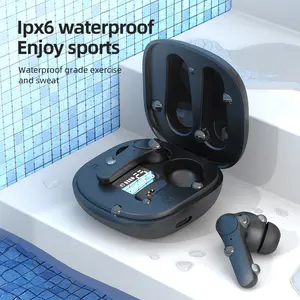 Stereo Waterproof Gaming Sport Earphone Digital Display Headphones Bluetooth Headset Wireless Earbuds