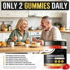 Gummies d'ashwagandha à marque privée OEM pour la santé, le sommeil, la relaxation, l'immunité et l'énergie - Product Image 6
