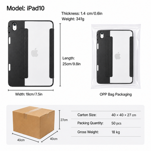 Étui de protection pliable transparent <span class=keywords><strong>pour</strong></span> <span class=keywords><strong>iPad</strong></span> 10e génération 10.9, 11e génération 11 2025 A16 avec support <span class=keywords><strong>pour</strong></span> stylet – Vente <span class=keywords><strong>en</strong></span> <span class=keywords><strong>gros</strong></span> - Product Image 5