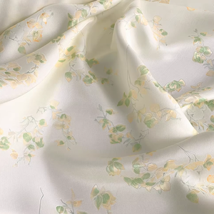 Popular y Maravilloso Tejido Jacquard de Seda con Estampado de Hojas para Mujer, Ideal para Prendas de Alta Calidad y Lujo, Chal - Product Image 5