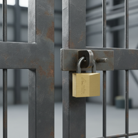 Cadenas en laiton personnalisé avec logo OEM, cadenas robuste à clé avec anse en acier trempé, vente en gros directe d'usine, personnalisable
