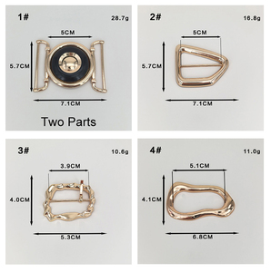 Anello Decorativo Regolabile di Grandi Dimensioni con Elementi Marini e Fibbia in Metallo - Product Image 5