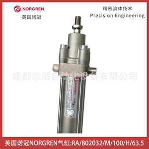 Actuador Neumático de Precisión Norgren Cylinder Ra/802032/M/100/H/63.5 - Product Image 1