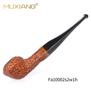 Muxiang Wood Briar Pipe Fa10002s2w1h Bent Type Tobacco Smoking Pipe - Product Image 1