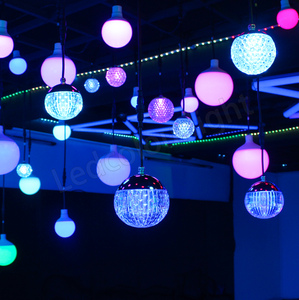 Lampada a Sospensione DMX512 in Cristallo Acrilico da 110MM, Sfera LED RGB Pixel 3D - Product Image 2